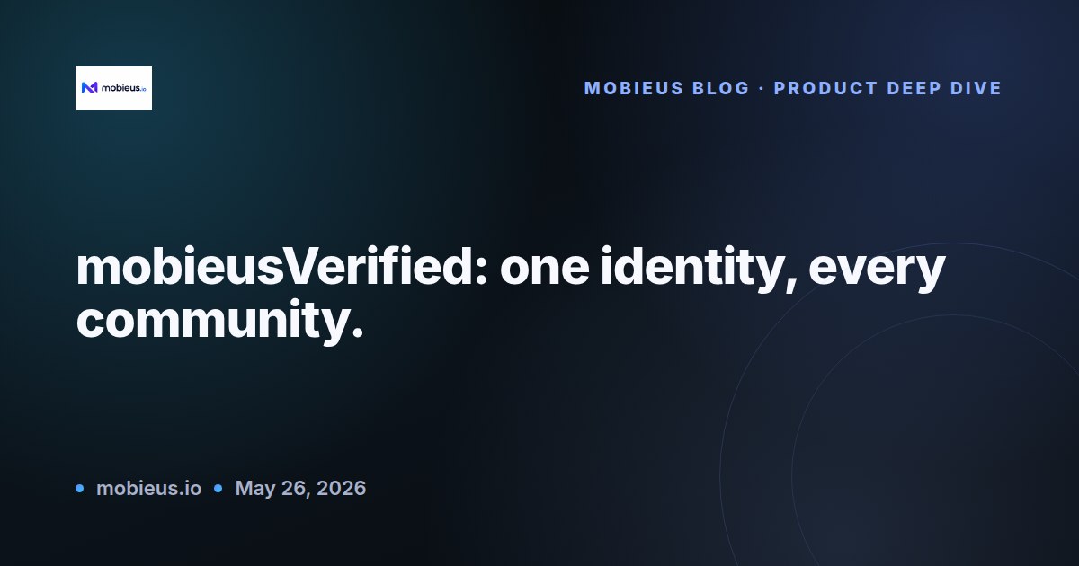 mobieusVerified: One identity, every community