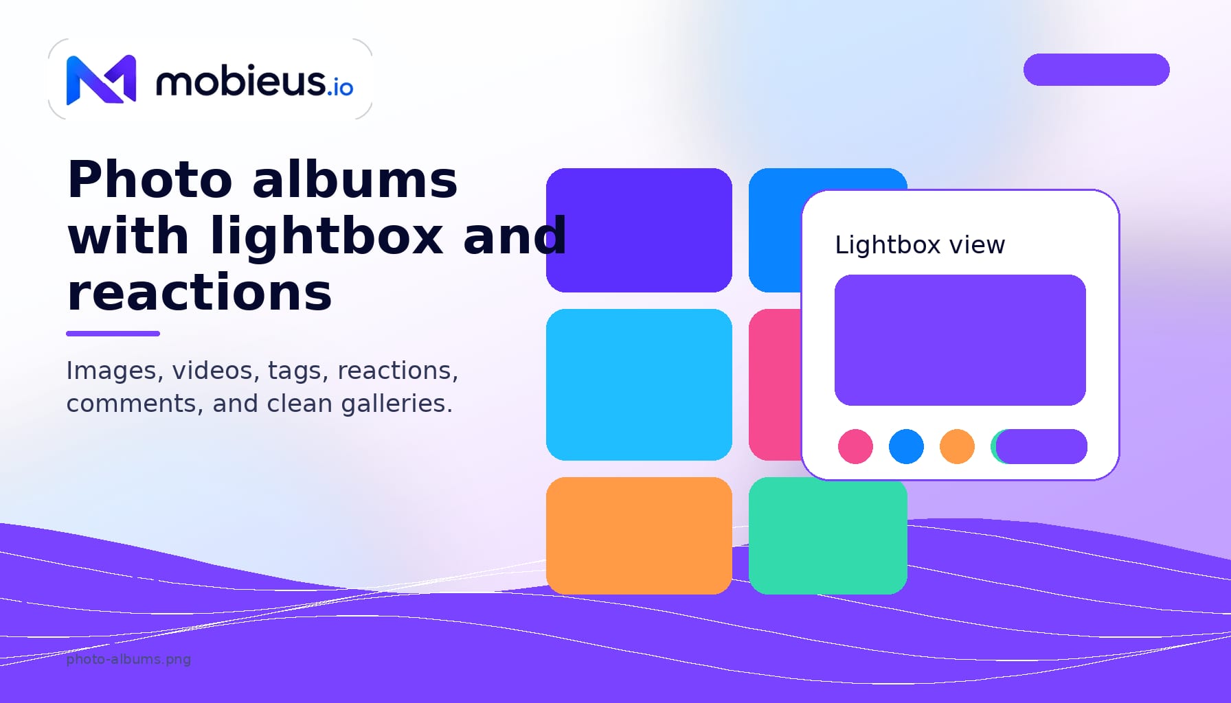 Photo albums for your community: lightbox and tagging