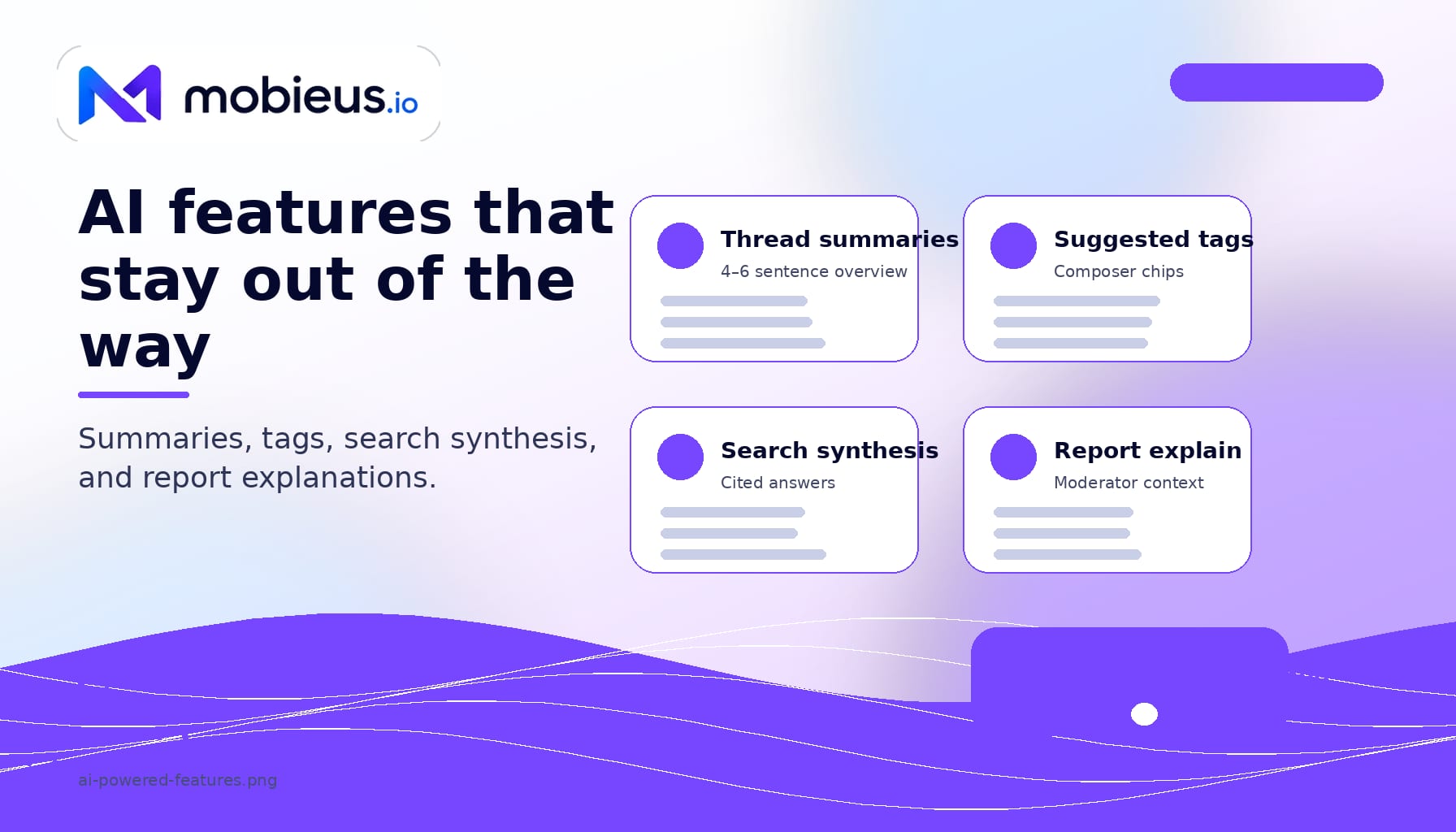 AI features for your community, on your own Anthropic key