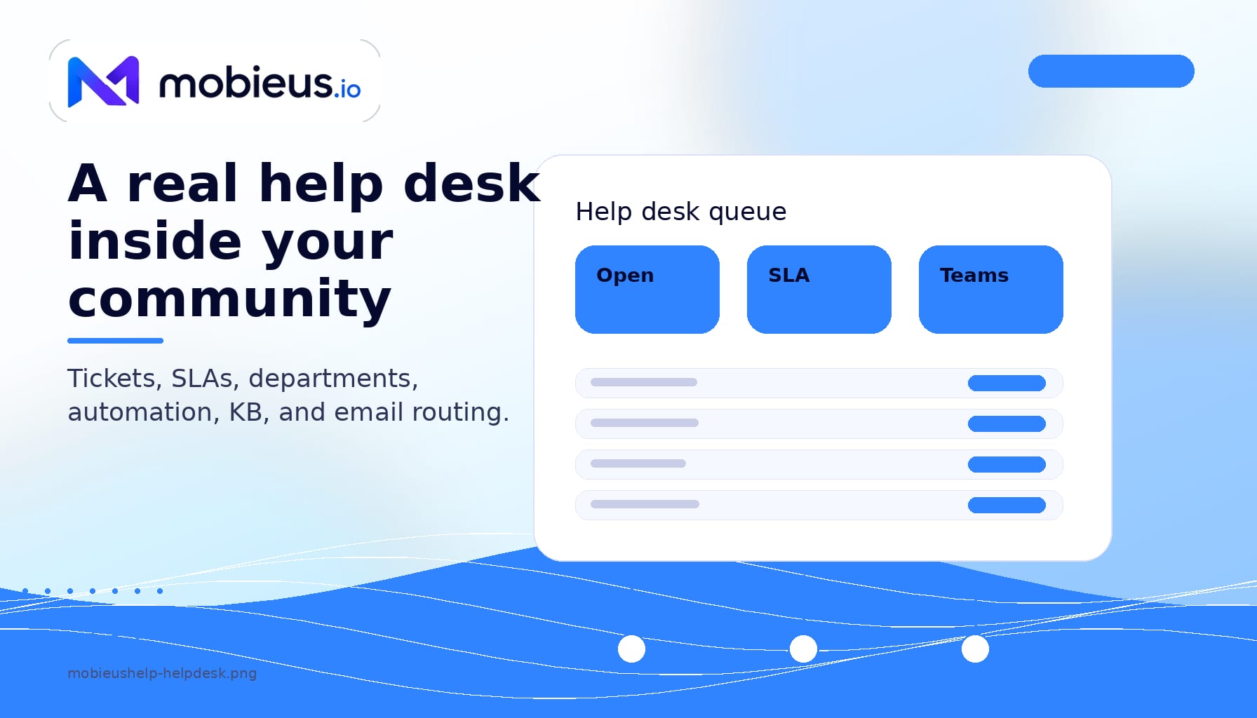 mobieusHelp: A Help Desk Built Into Your Community Platform