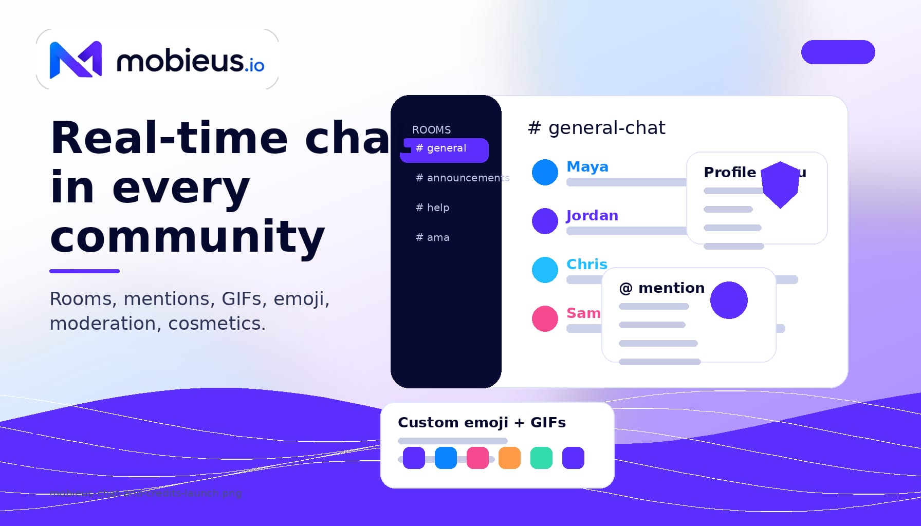 mobieusChat: real-time chat for every Mobieus tenant